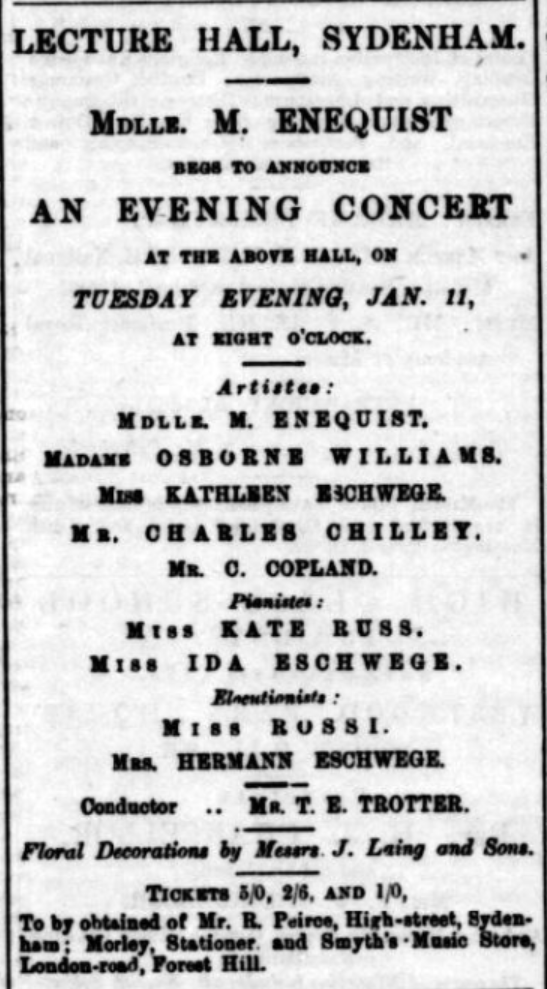 Sydenham, Forest Hill & Penge Gazette - Saturday 08 January 1887 p.4.png